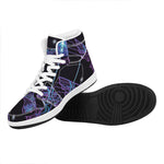 Dark Sagittarius Zodiac Sign Print High Top Leather Sneakers