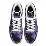 Dark Sagittarius Zodiac Sign Print High Top Leather Sneakers