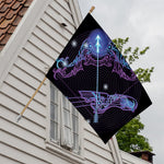 Dark Sagittarius Zodiac Sign Print House Flag