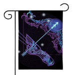 Dark Sagittarius Zodiac Sign Print House Flag