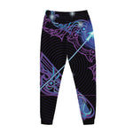 Dark Sagittarius Zodiac Sign Print Jogger Pants