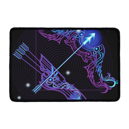 Dark Sagittarius Zodiac Sign Print Kitchen Mat