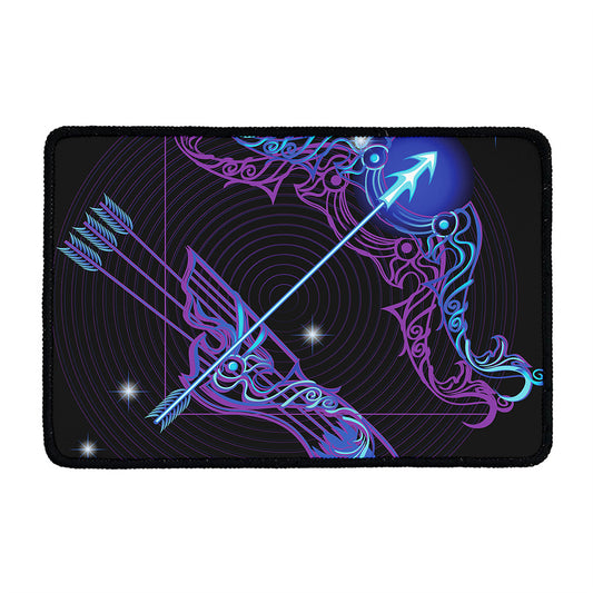 Dark Sagittarius Zodiac Sign Print Kitchen Mat