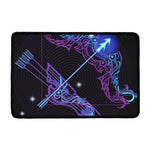 Dark Sagittarius Zodiac Sign Print Kitchen Mat
