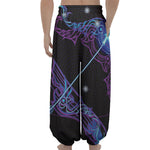 Dark Sagittarius Zodiac Sign Print Lantern Pants