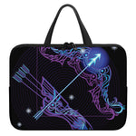 Dark Sagittarius Zodiac Sign Print Laptop Sleeve With Handle
