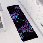 Dark Sagittarius Zodiac Sign Print Long Kitchen Mat