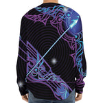 Dark Sagittarius Zodiac Sign Print Long Sleeve Baseball Jersey