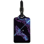 Dark Sagittarius Zodiac Sign Print Luggage Tag