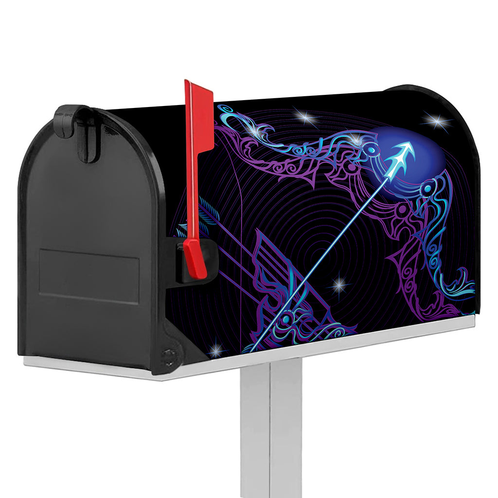 Dark Sagittarius Zodiac Sign Print Mailbox Cover