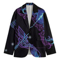 Dark Sagittarius Zodiac Sign Print Men's Blazer