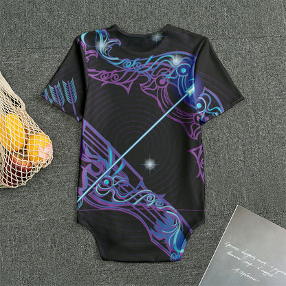 Dark Sagittarius Zodiac Sign Print Men's Bodysuit