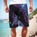Dark Sagittarius Zodiac Sign Print Men's Cargo Shorts