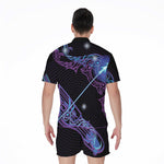 Dark Sagittarius Zodiac Sign Print Men's Rompers