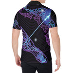 Dark Sagittarius Zodiac Sign Print Men's Shirt