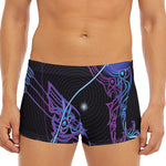 Dark Sagittarius Zodiac Sign Print Men's Short Boxer Briefs