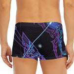 Dark Sagittarius Zodiac Sign Print Men's Short Boxer Briefs