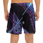 Dark Sagittarius Zodiac Sign Print Men's Split Running Shorts