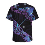 Dark Sagittarius Zodiac Sign Print Men's Sports T-Shirt