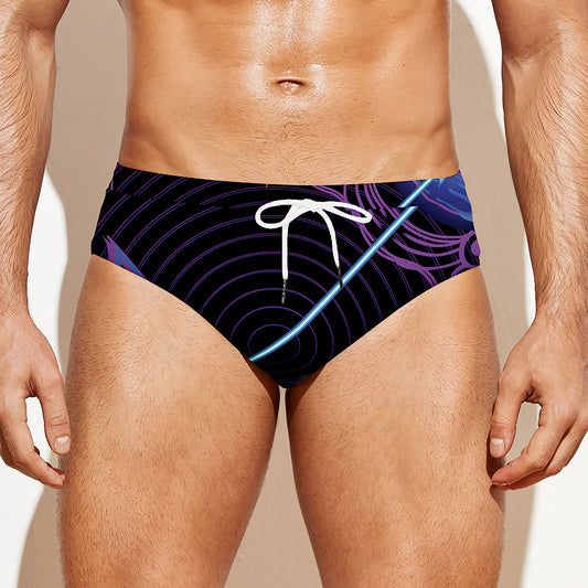 Dark Sagittarius Zodiac Sign Print Men's Swim Briefs