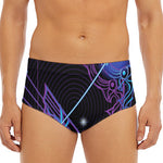 Dark Sagittarius Zodiac Sign Print Men's Triangle Swim Briefs