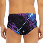 Dark Sagittarius Zodiac Sign Print Men's Triangle Swim Briefs