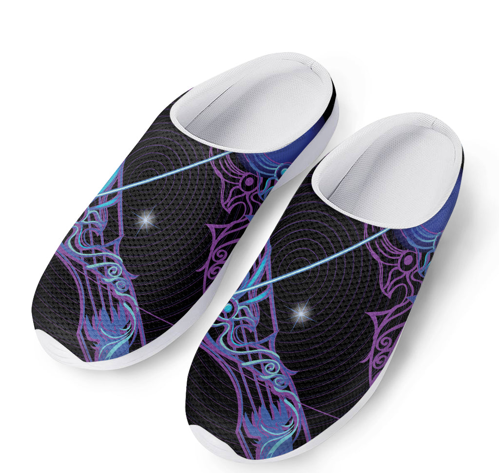 Dark Sagittarius Zodiac Sign Print Mesh Casual Shoes