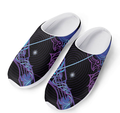 Dark Sagittarius Zodiac Sign Print Mesh Casual Shoes