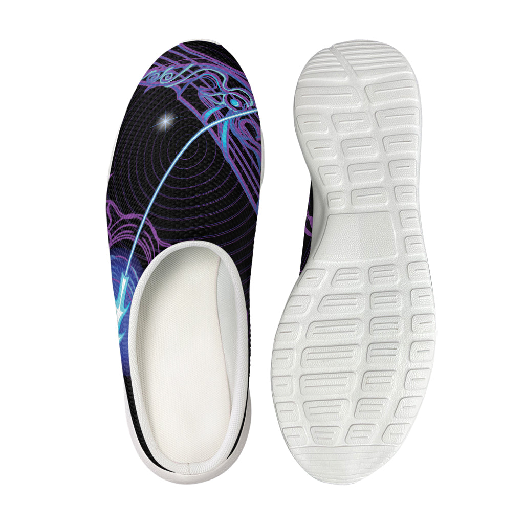 Dark Sagittarius Zodiac Sign Print Mesh Casual Shoes