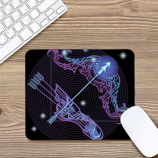 Dark Sagittarius Zodiac Sign Print Mouse Pad