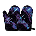 Dark Sagittarius Zodiac Sign Print Oven Mitts