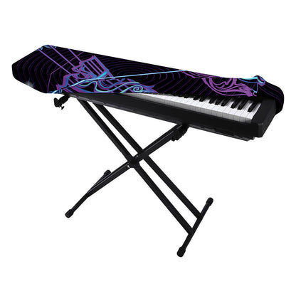 Dark Sagittarius Zodiac Sign Print Piano Keyboard Cover