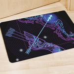 Dark Sagittarius Zodiac Sign Print Polyester Doormat