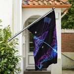 Dark Sagittarius Zodiac Sign Print Polyester Flag