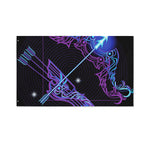Dark Sagittarius Zodiac Sign Print Polyester Flag