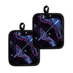 Dark Sagittarius Zodiac Sign Print Pot Holders