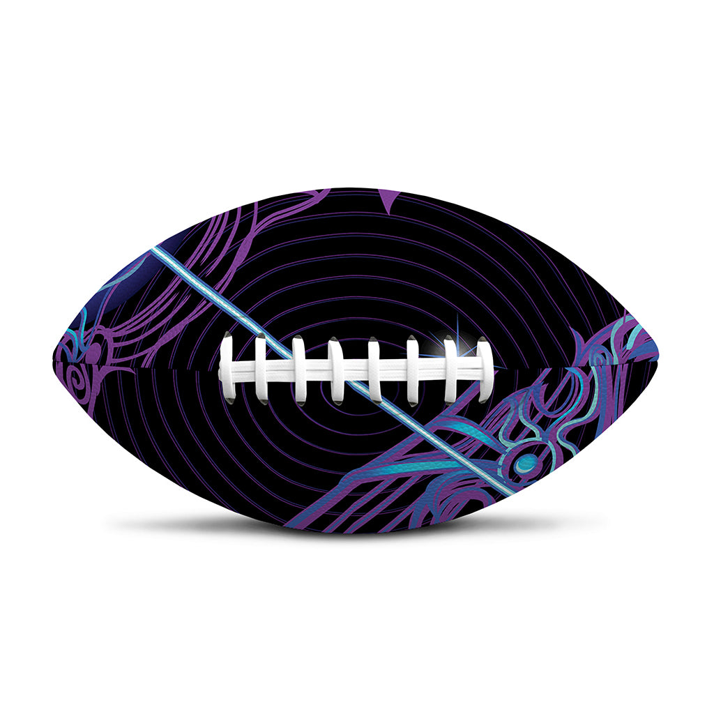 Dark Sagittarius Zodiac Sign Print Rugby Ball