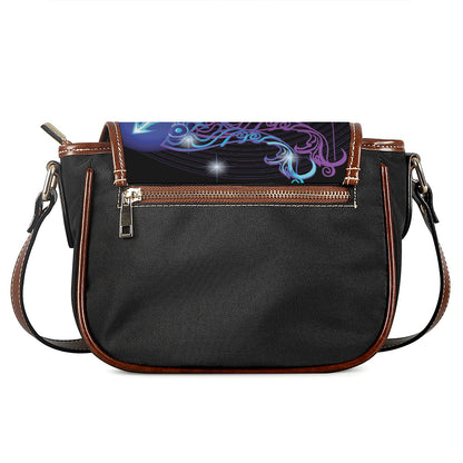 Dark Sagittarius Zodiac Sign Print Saddle Bag
