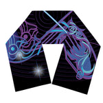 Dark Sagittarius Zodiac Sign Print Scarf