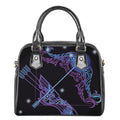 Dark Sagittarius Zodiac Sign Print Shoulder Handbag