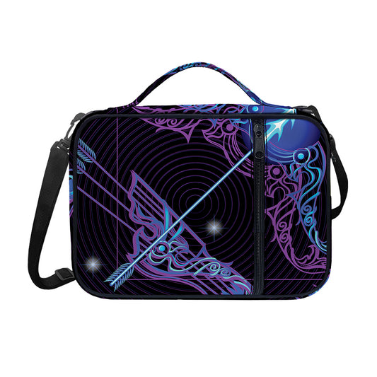 Dark Sagittarius Zodiac Sign Print Shoulder Strap Bible Bag