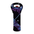 Dark Sagittarius Zodiac Sign Print Single Neoprene Wine Tote