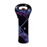 Dark Sagittarius Zodiac Sign Print Single Neoprene Wine Tote