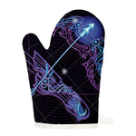 Dark Sagittarius Zodiac Sign Print Single Oven Mitt