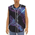 Dark Sagittarius Zodiac Sign Print Sleeveless Baseball Jersey