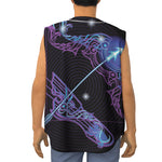 Dark Sagittarius Zodiac Sign Print Sleeveless Baseball Jersey