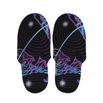 Dark Sagittarius Zodiac Sign Print Slippers