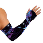 Dark Sagittarius Zodiac Sign Print Sun Protection Arm Sleeves