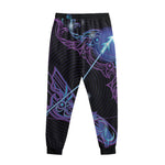 Dark Sagittarius Zodiac Sign Print Sweatpants