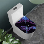 Dark Sagittarius Zodiac Sign Print Toilet Lid Cover